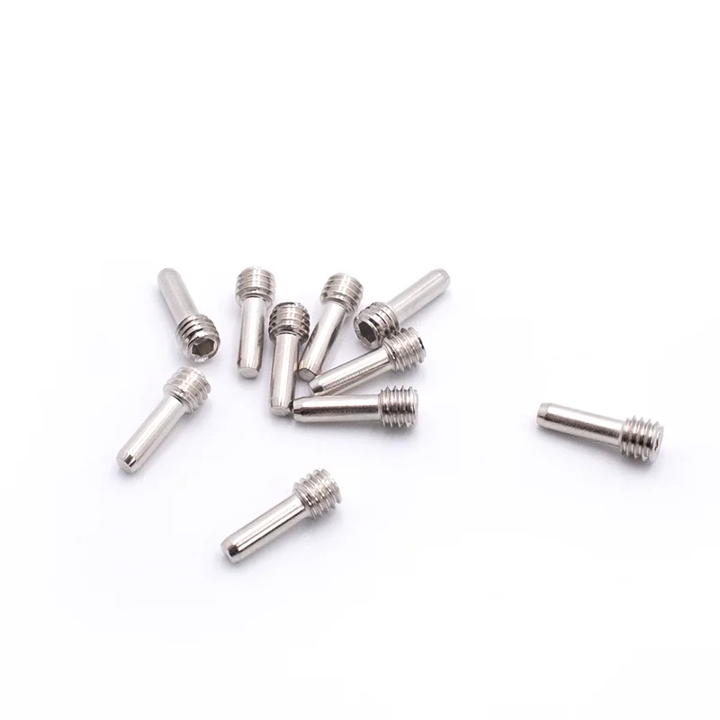 TBSCRC 12Pcs Stainless Steel M3 M4 Headless Hexagon Driveshaft Screw Pins for 1/10 RC Car Crawler