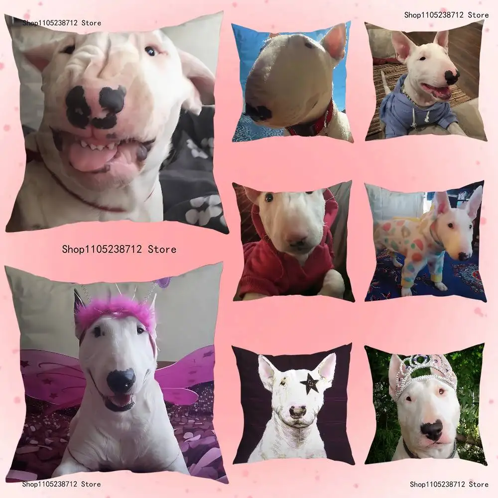 

Funny Bull Terrier Dog Pillowcase Pillowslip Cushion Plush Boys Girls Cartoon Anime Kawaii Decoration Kids Birthday Cute Gifts