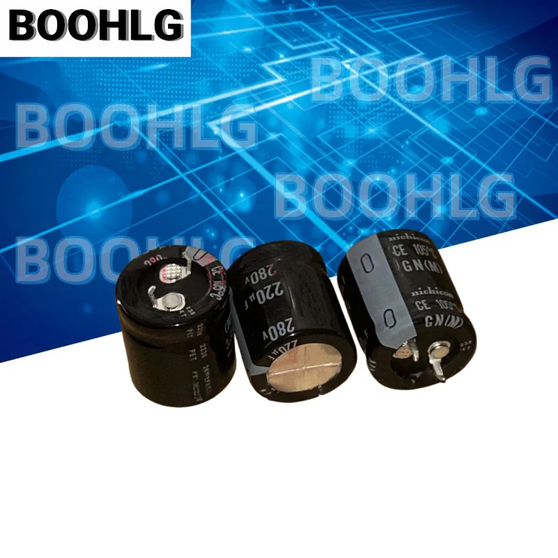 2Pcs GN 280V220UF 22×25mm Aluminum Electrolytic Capacitor Alternative Replace 250V 220UF Electrolytic Capacitors