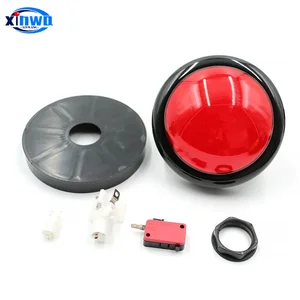 Tombol Tekan Lampu 100mm Besar Sakelar Penjawab Led Menyala Irama Video Mesin Penjual Otomatis Permainan Musik Bagian Pinball Arcade Koin 10 bagian pinball penjualan terbaik - №