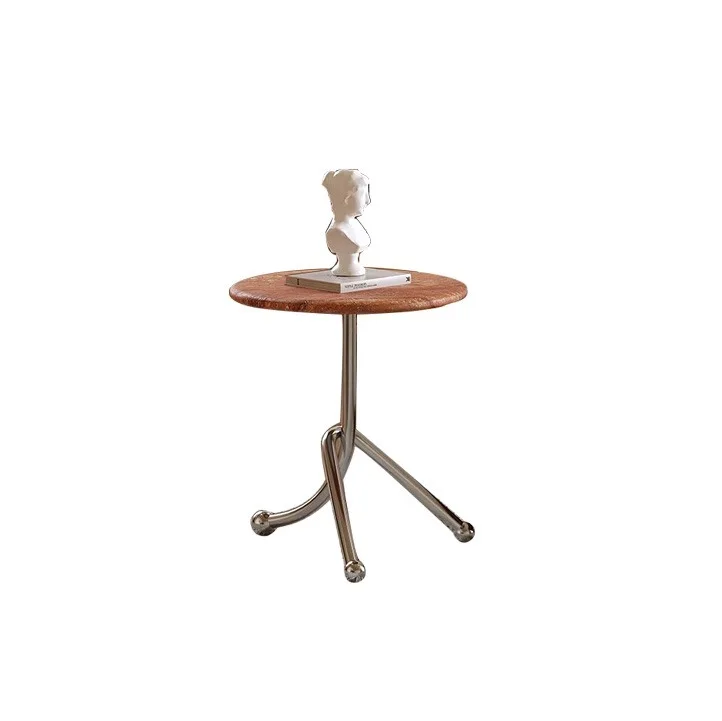 

！@Middle Ancient Style Nordic Creative Small Coffee Table Household Living Room Sofa Side Table Bedroom Bedside Stone Design