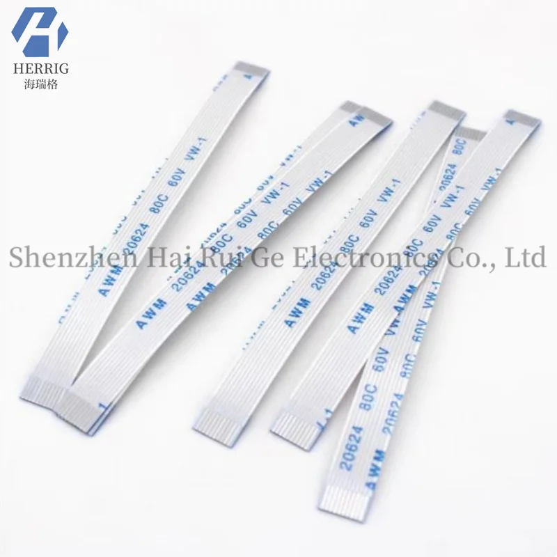 10PCS FFC FPC flat flexible cable spacing 0.5MM 20P~40P length direction A reinforced in the same direction