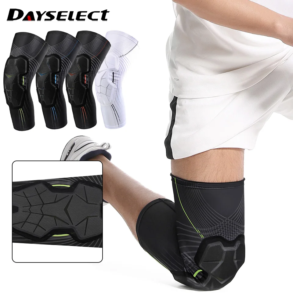 

1Pcs Basketball Knee Pads Honeycomb Foam Impact Protectors Outdoor Sport Silicone Non-Slip Cycling Running Leg Protectors Unisex