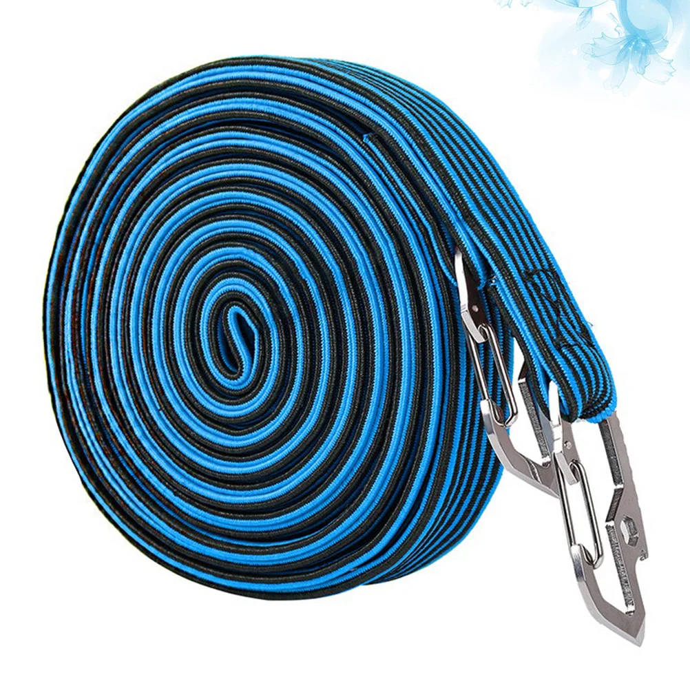 

4-метровый эластичный велосипедный ремень, прочный нейлоновый провод из углеродистой стали, багажник мотоцикла, фиксированная веревка, легкий износостойкий шнур для багажа