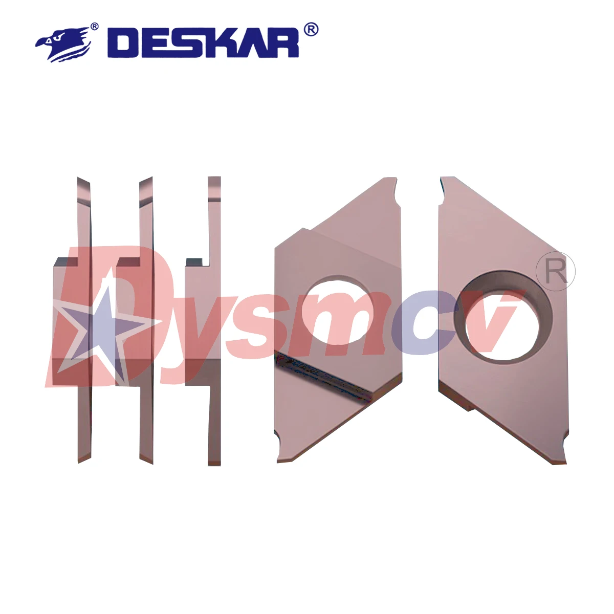 DESKAR 100% Originele CNC Steken Messen CTP CTPA CNC Draaibank Blade Rvs Dubbelkoppige Schuine Mond Platte Snijgereedschappen