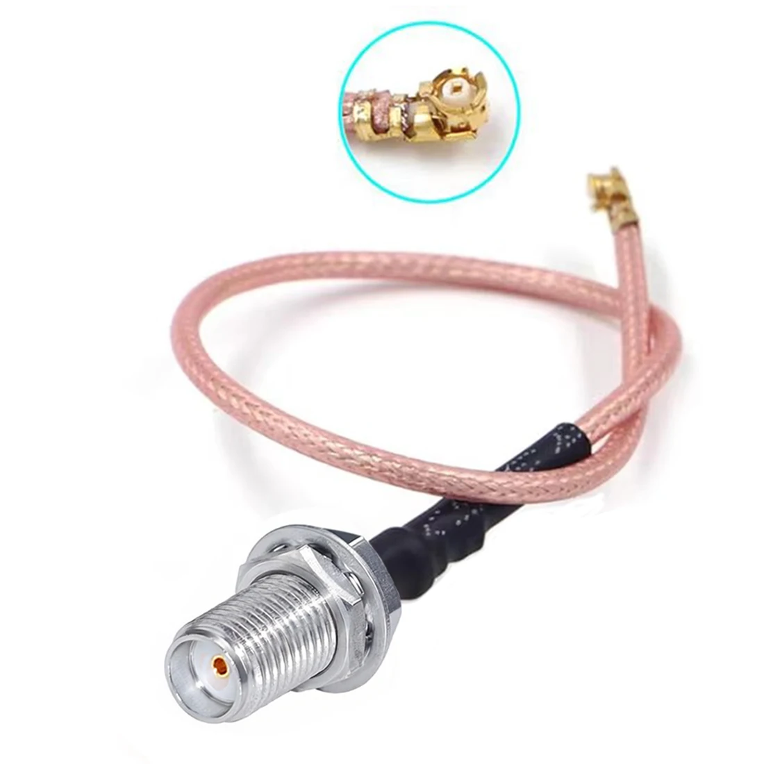 SMA Female Stainless Steel to U.FL RG178 Cable Sockets Jack Connectors Pigtail Cable Adapter NEW