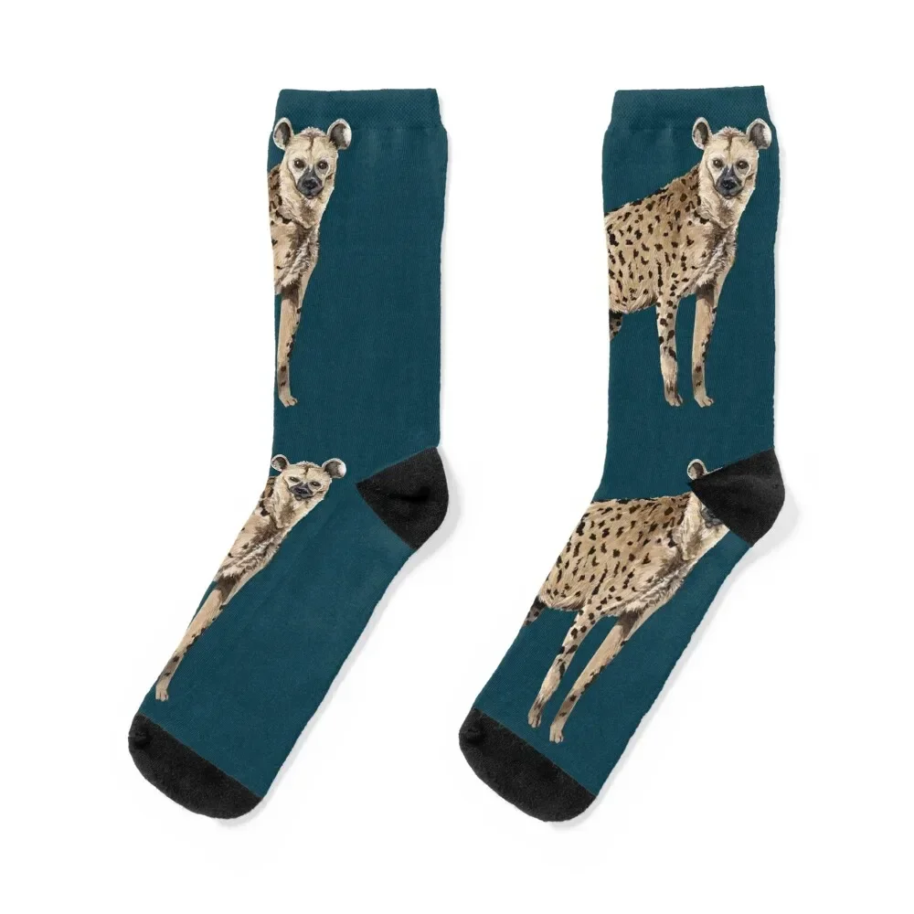 

SPOTTED HYENA-Crocuta crocuta Socks cool Stockings compression Stockings man professional running Socks Male Women's
