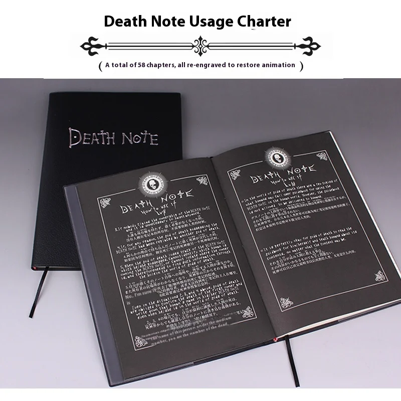 Death Note Peripheral Notebook Night God Moon Kira Manga Anime Restoration Cos Notebook Commemorative Collection Gift Prank