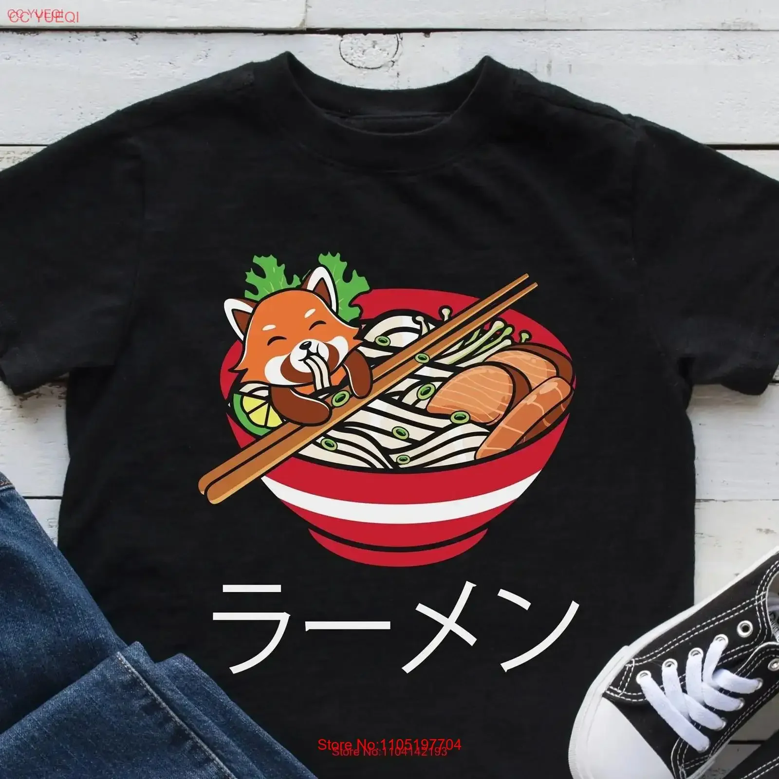Ramen Fox camiseta Japón fideos japoneses lindo Retro Kawaii Manga Anime vintage lavado elegante ropa de diseñador cómoda