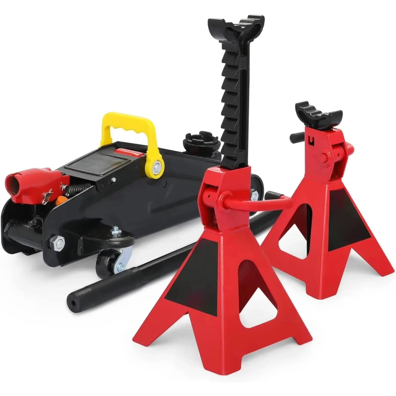 US  Hydraulic Trolley Floor Jack Combo with 2 Jack Stands, 2 Ton (4000 lb) Capacity,  jack stand ， car jack hydraulic lift