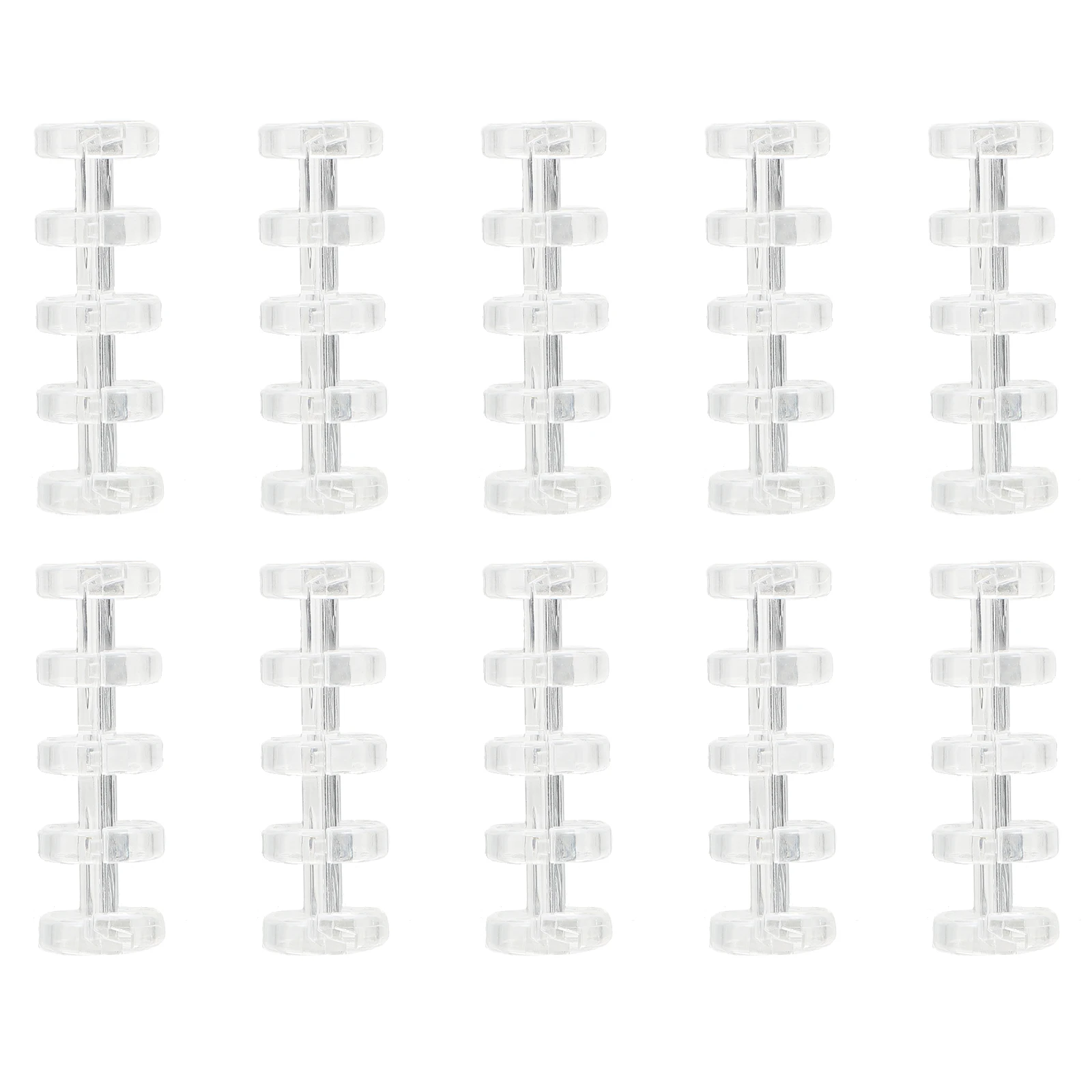 

10pcs Ring Buckle Plastic Convenient Circle Study Office Supplies Student Tools