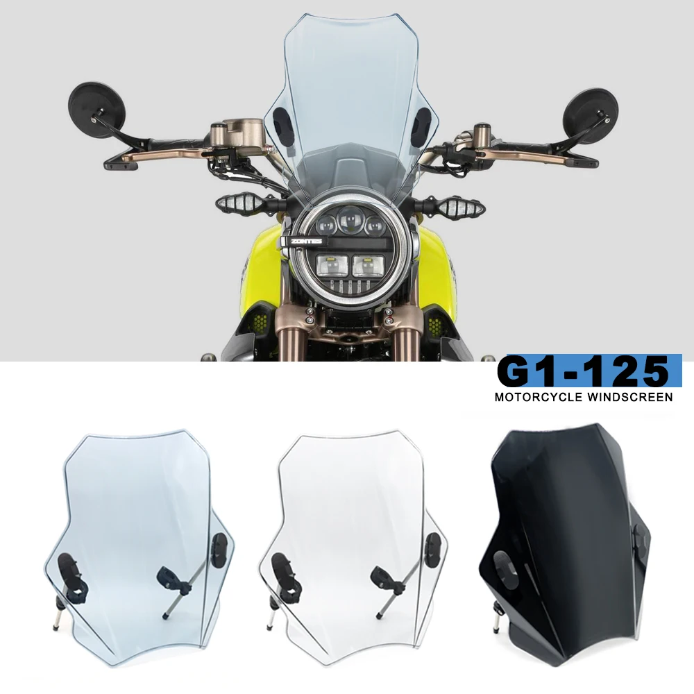 

Universal Motorcycle Windscreen Windshield Covers Deflector For Zontes G1-125 G1-155 G1X-125 G155 SR 2021 2022