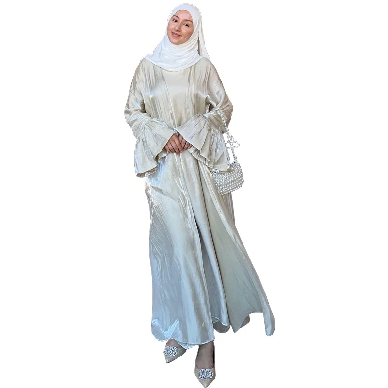 Ramadan Muslim Dress Suit Women Eid 2 Piece Set Cardigan Robe Abaya Party Dresses Dubai Vestidos Morocco Kaftan Jalabiya 2026