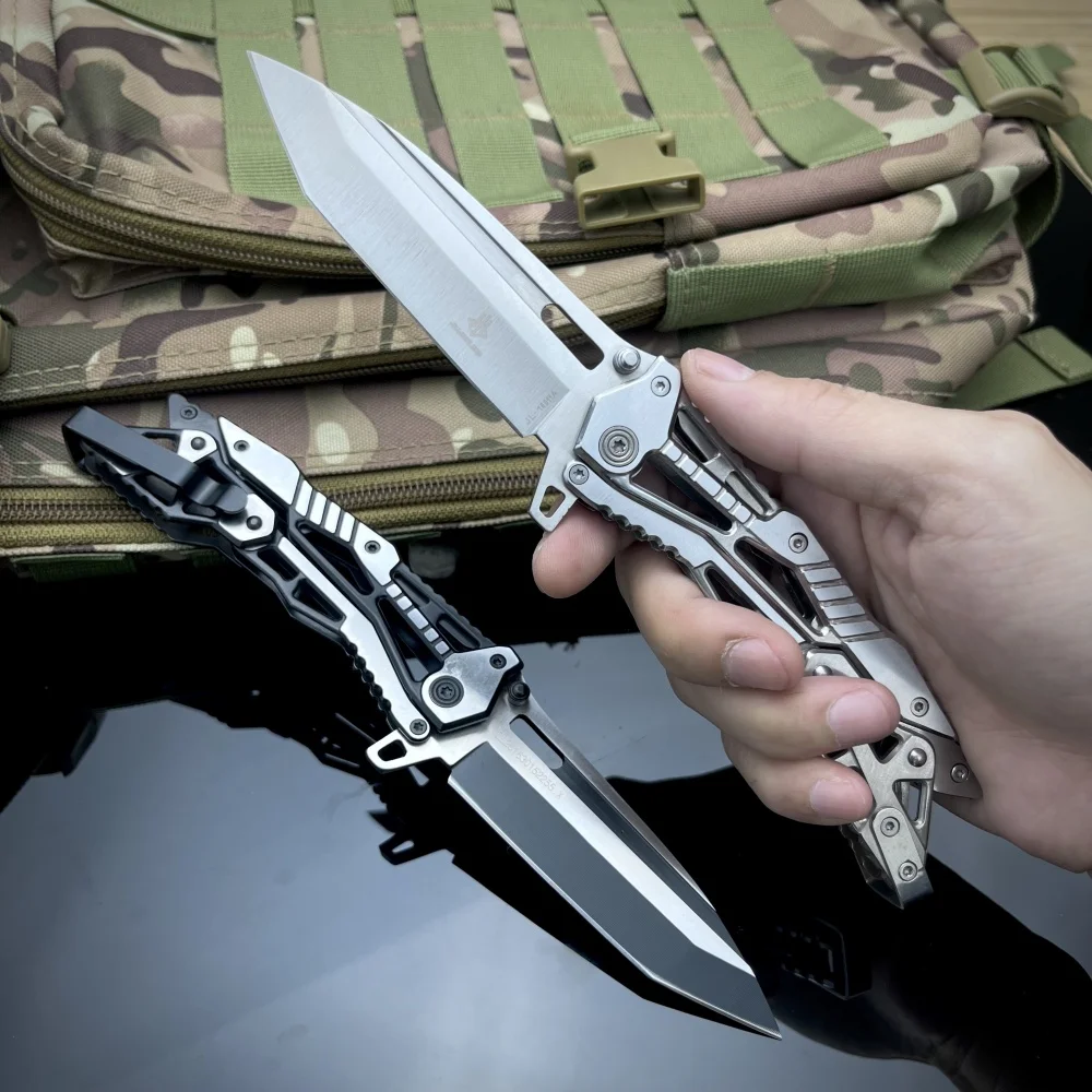 

High Quality Mechanical Pocket Folding Knife Sharp 5CR13MOV Blade Portable Outdoor Survival Knife EDC Rescue Camping Tools