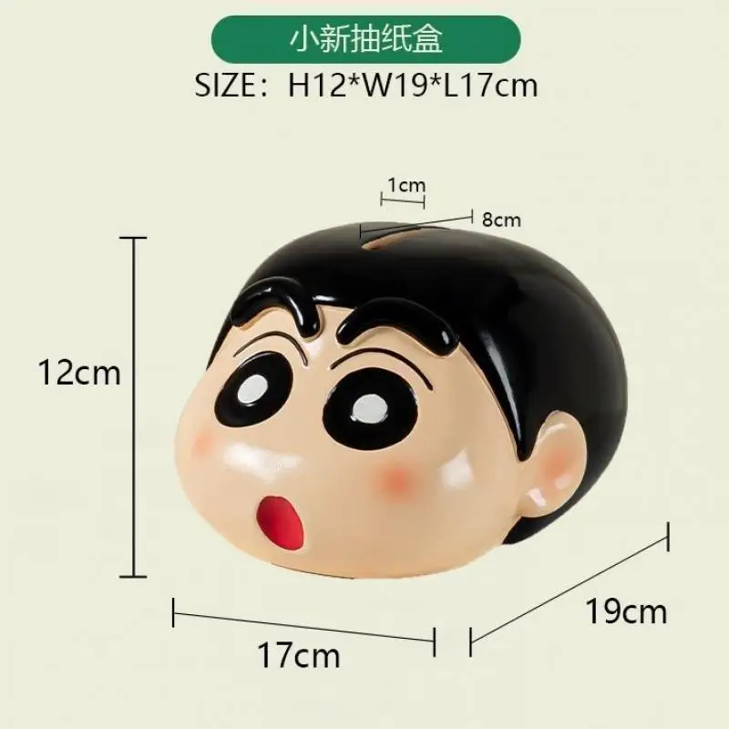 Kawaii Anime Crayon Shin-Chan Tissue Box Cute Cartoon Toilet Paper Box Desktop Ornaments Living Room Decoration Birthday Gift