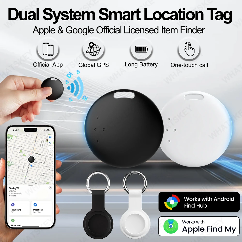 Silicone Case for IOS Android Smart Tag GPS Tracker Bluetooth Anti-Lost Cover Sleeve Protective Case Google Find My Pet Car Key