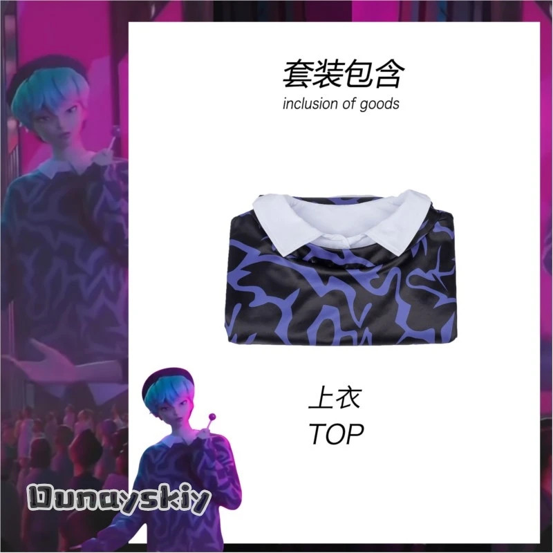 D-yiy S@AKPOP HunteDemonsSaja Boys Baby أزياء تنكرية أنيمي قميص علوي للعب الأدوار من فيلم تمويه للرجال والأولاد في الهالوين #2