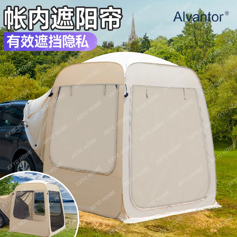 Car tail tent outdoor suv rear tail extension, waterproof and rainproof camping trunk