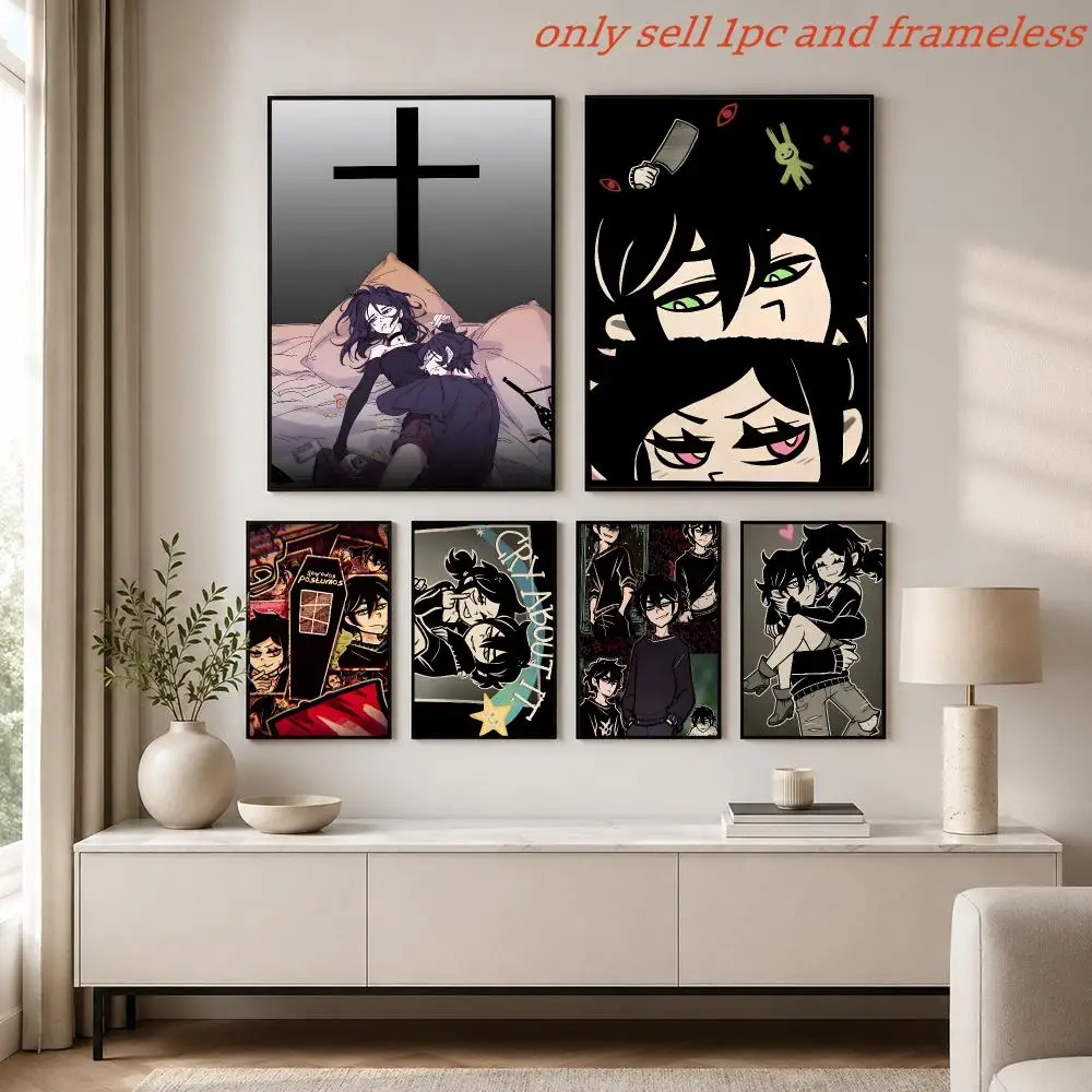Game T-The Coffin of Andy and Leyley Poster Aesthetic Painting Wall Art Poster Home Bedroom Living Room Decor