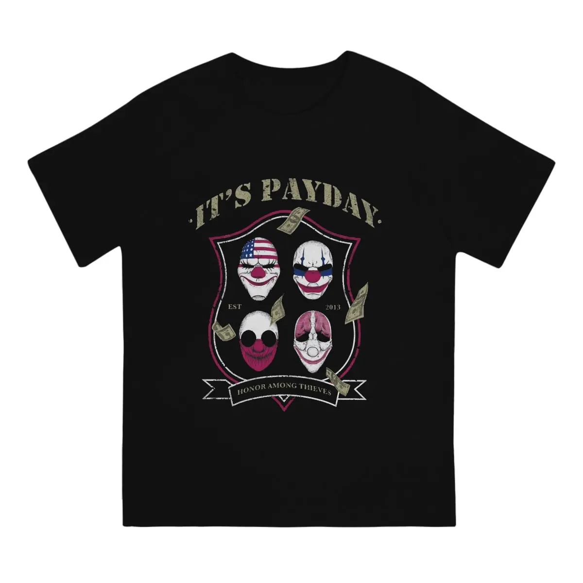 Payday Men's TShirt Sign Individuality T Shirt Harajuku Streetwear New Trend