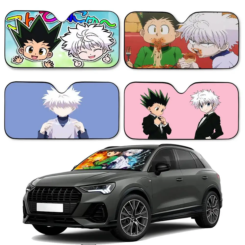 

A-hunter X Hunter-w Car Sunshade Curtains 130x70cm Car SunShade Windshield Cover UV Protection Auto Visor Accessories For Cars