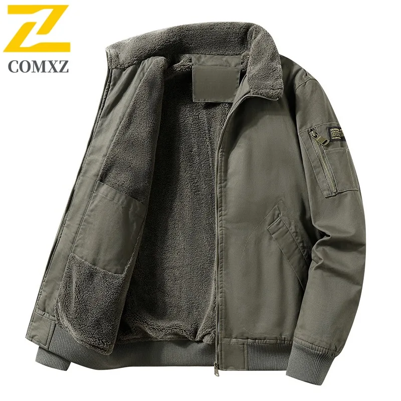 

Men's Vintage American Style Workwear Jacket Winter Quilted Loose Coat Waterproof Windproof Heavyweight CottonSports Outerwear