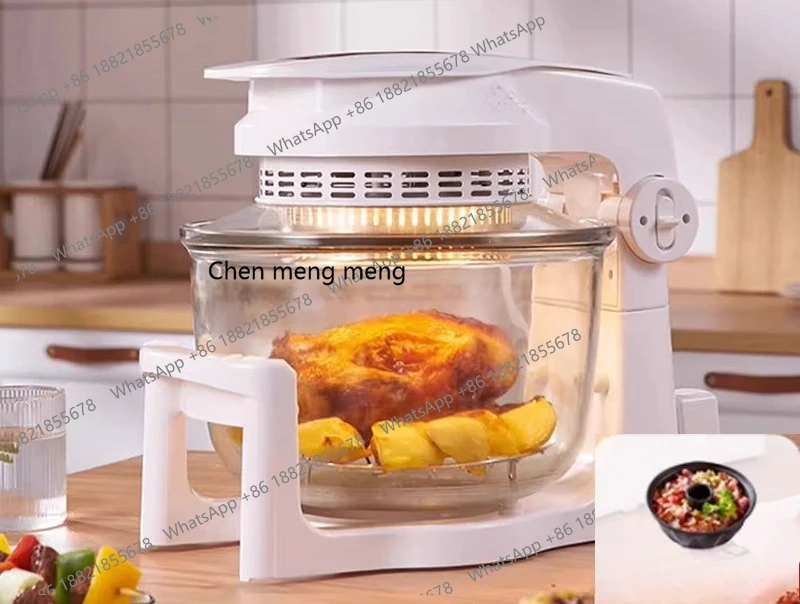 

Air Fryer Household New Imported Non-Coated Transparent Visible Thickened Glass Multi-Functional Oven