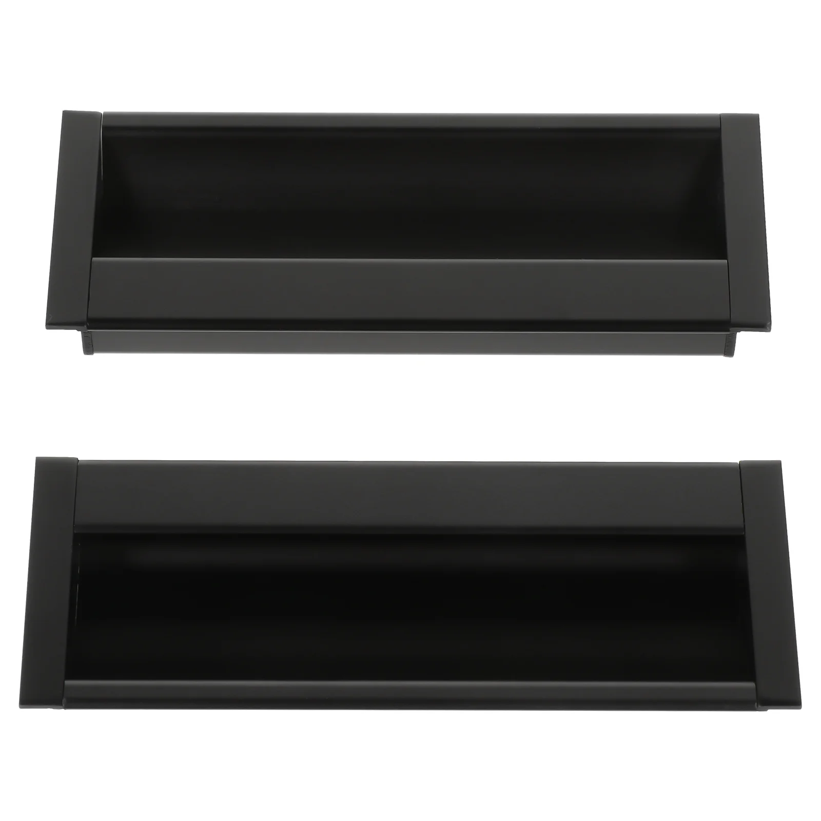 

2Pcs Invisible Drawer Handle Durable Aluminium Alloy Furniture Pull for Cabinet Wardrobe Cupboard Decorative Long Lasting Use