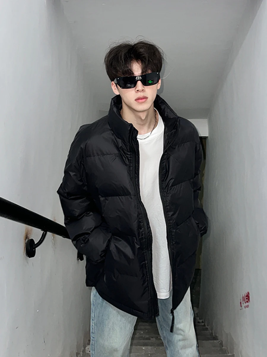 

Lightweight Thin Bla Du down Jaet Men's Winter Northeast Zero below For Deees Thiened Anti-Cold Collar Cotton Coat