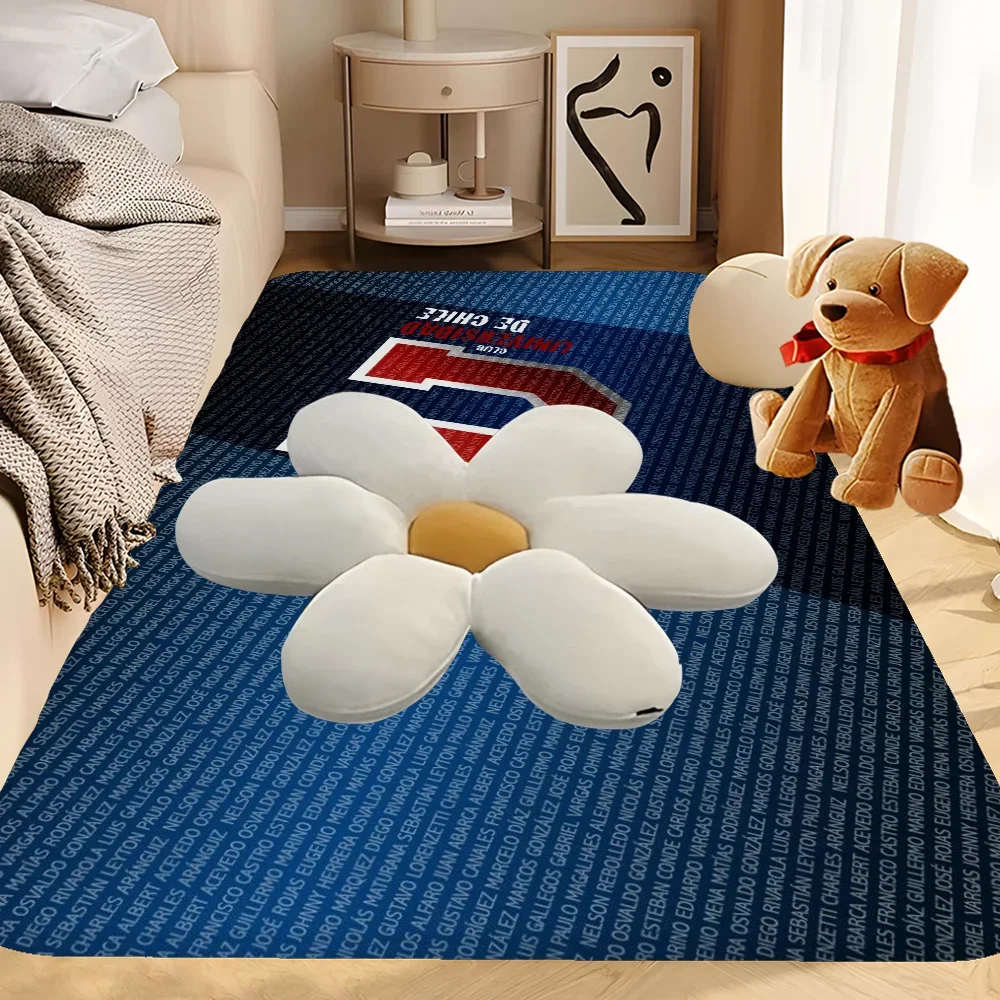 University Of-C-Chile Fashion Logo Hallway Carpet Retro Multiple Choice Living Room Kitchen Rug Non-Slip Welcome Rug