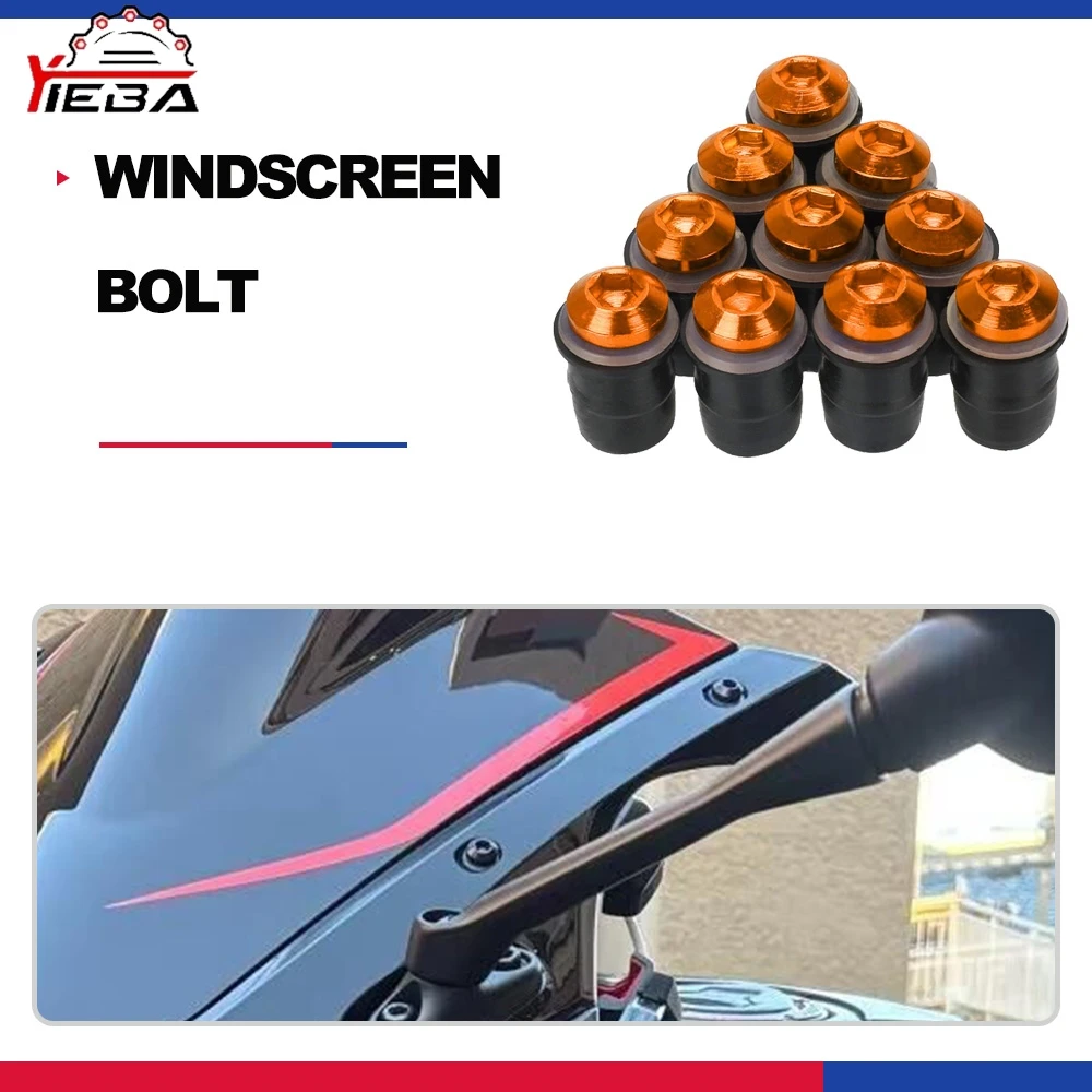 5MM For 690 Enduro SMC/SMC R 950 LC8 Adventure /R/S 950SM/Super Enduro Windscreen Fairing Cowl Windshield Screws Bolts Kit Nuts