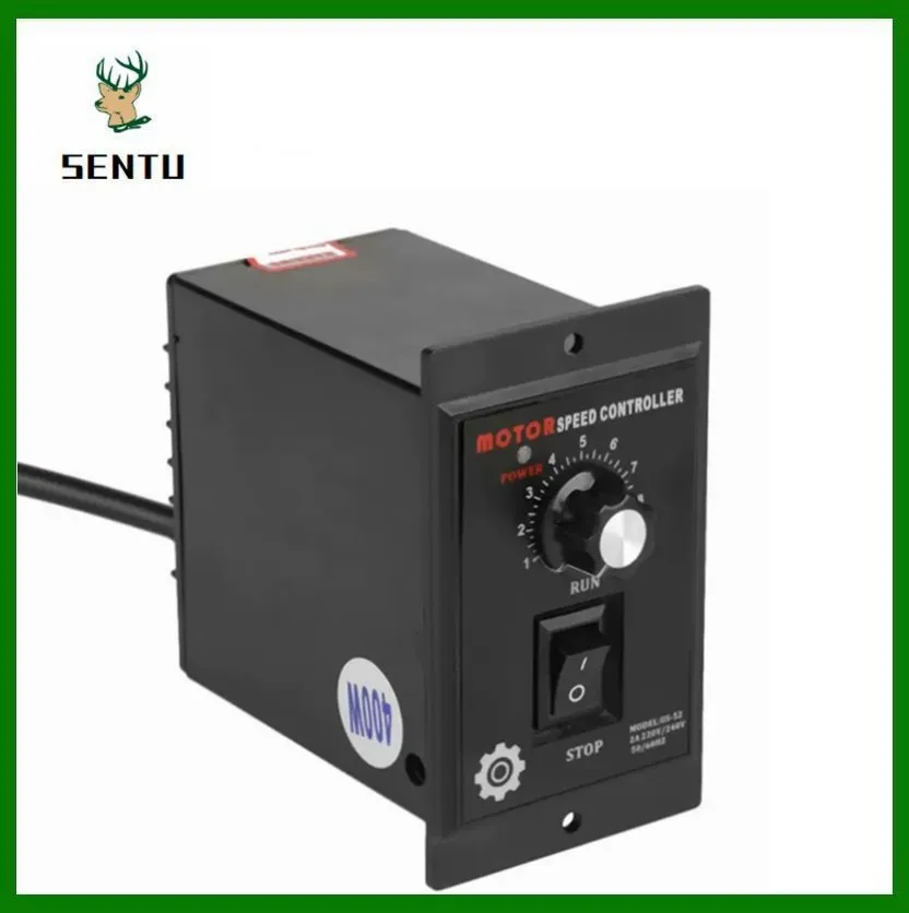 AC Motor Speed Controller AC 220V 400W Motor Speed Pinpoint Regulator Controller Forward Backward for Packaging Printing Food