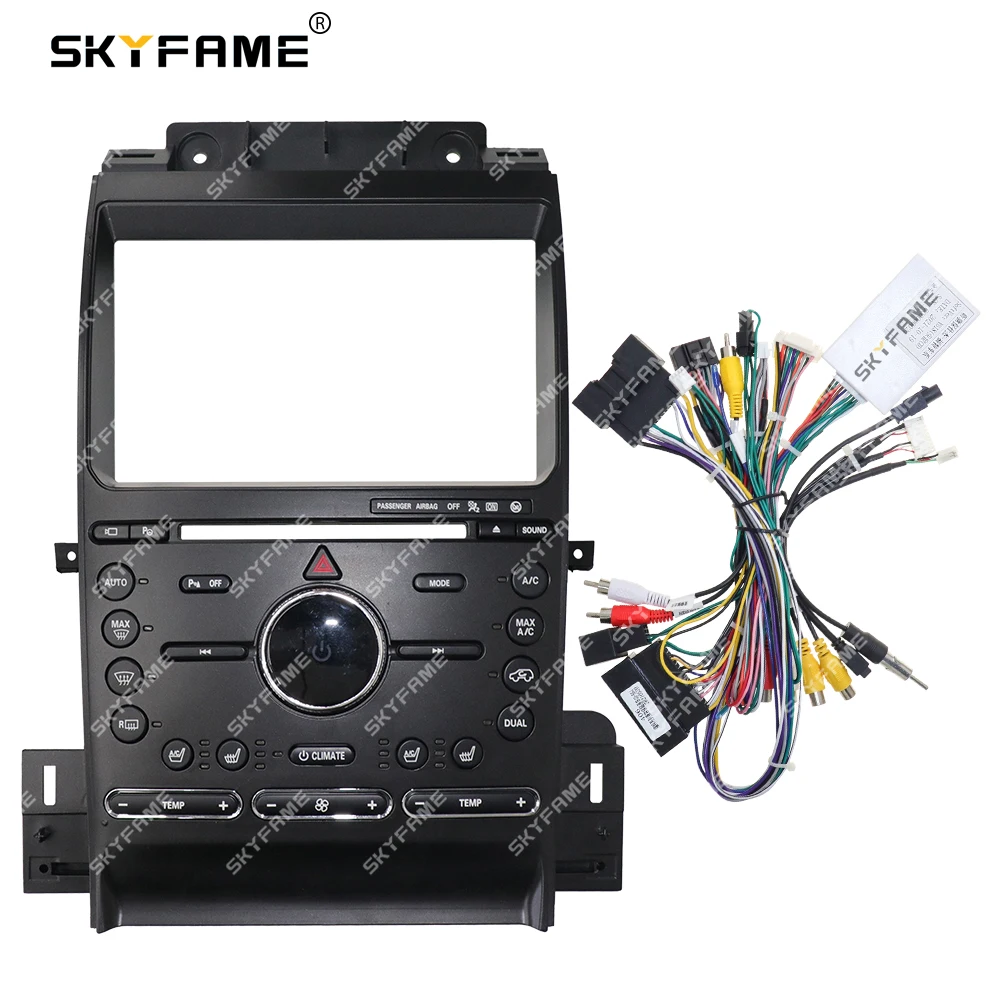 

SKYFAME Car Frame Fascia Adapter Canbus Box Decoder Android Radio Dash Fitting Panel Kit For Ford Taurus