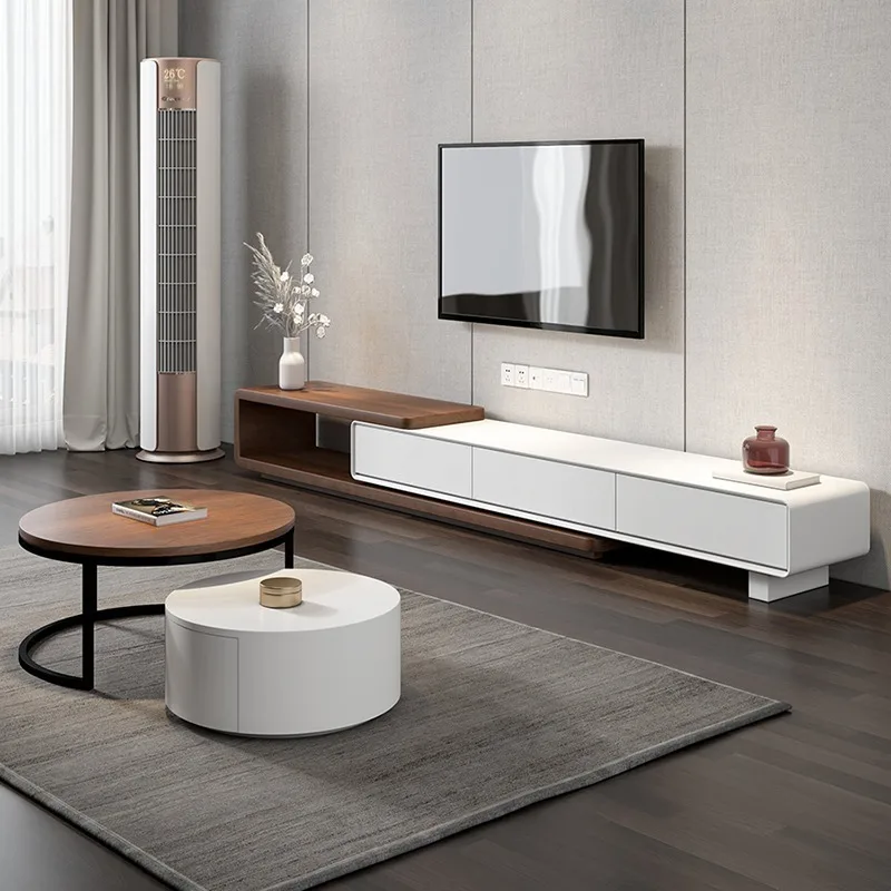 Wall Mount Console Cabinet Universal Shelf Pedestal Tv Stands Accessories Lowboard Mueble Salon Blanco Home Furniture