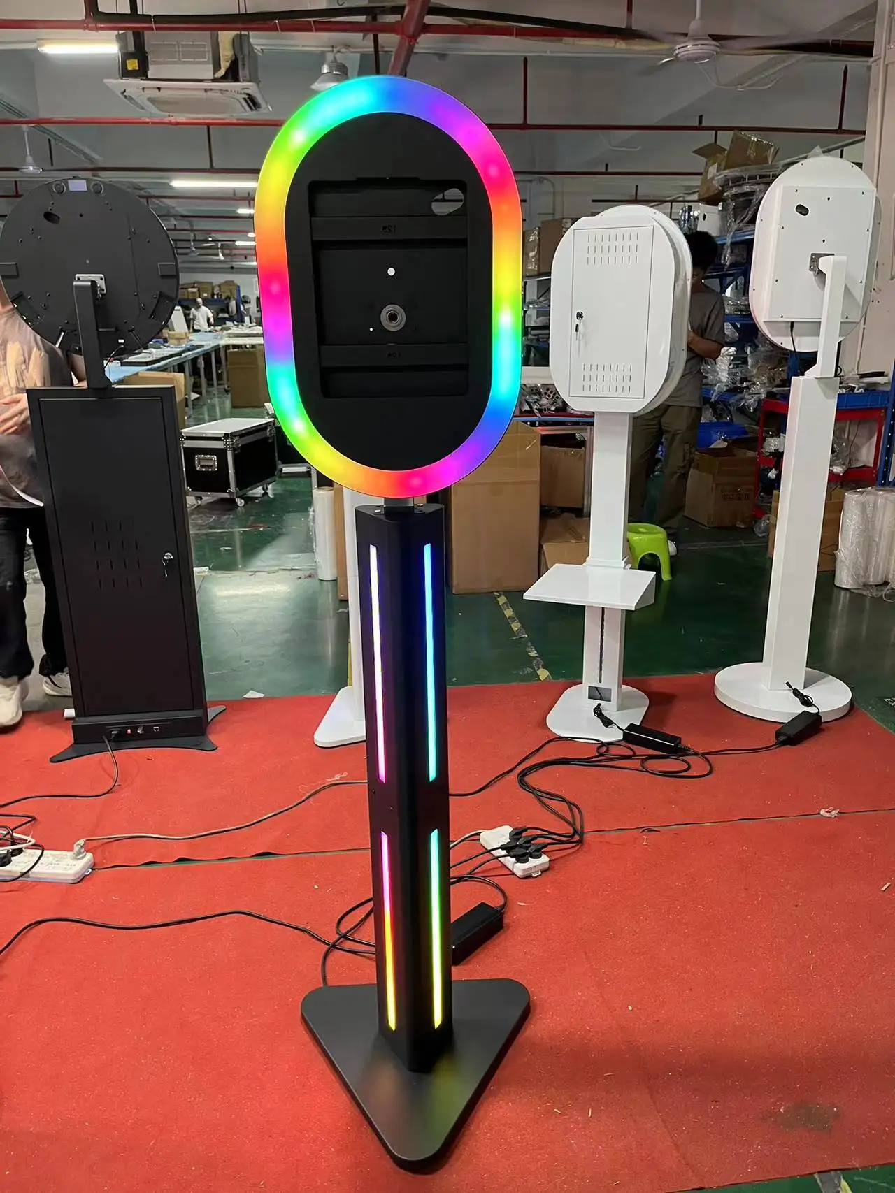 Portable Selfie Photo Booth Wedding For Party Ipad Dslr Photo Booth With Printer Shelf Attached