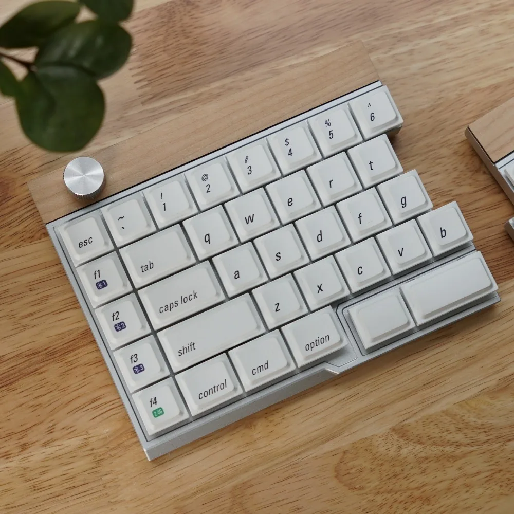 Jiffy75 Wireless Split Keyboard Long Battery Life Tri-Mode Aluminum Case Portable Low Profile Ergonomic Office Keyboard Gifts