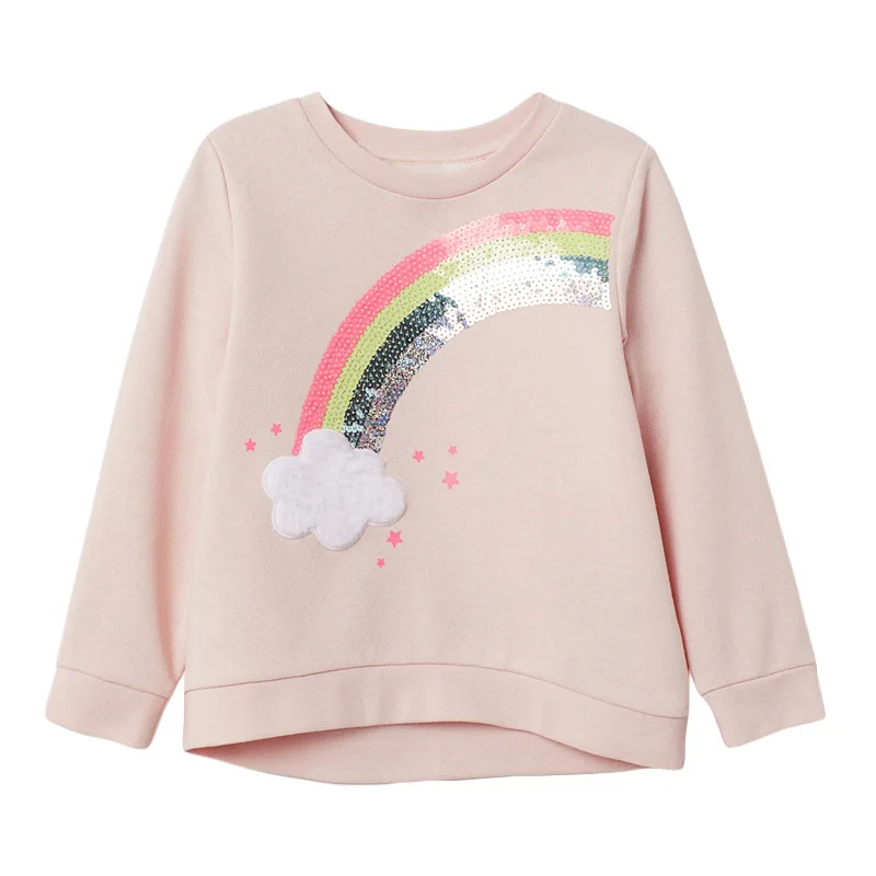 Kleine Maven 2024 Baby Meisjes Kleding Giraffe Sweatshirt Mooie Katoenen Comfort Casual Kleding Voor Kinderen Peuter 2 Tot 7 Jaar