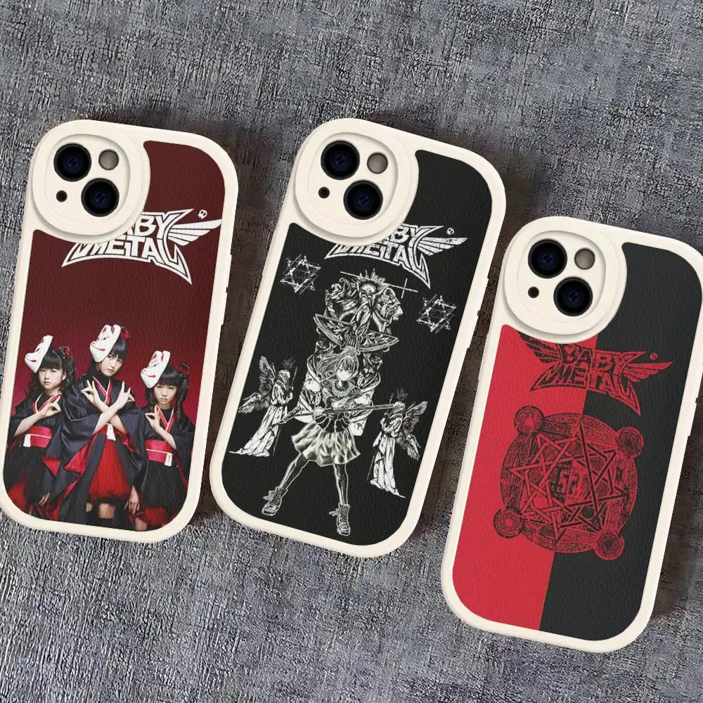

Pop Band B-Babymetal Music Phone Case For IPhone 11 12 13 14 15 16 Pro Max Plus Leather Cover