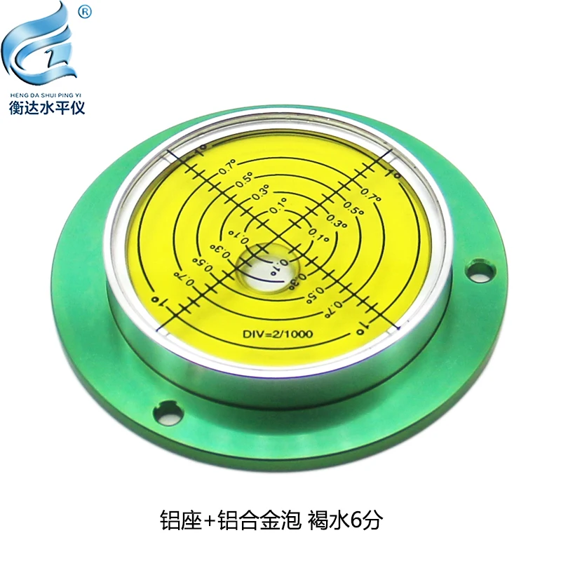 Bolha universal do nível da maquinaria da engenharia do nível 80*62*13mm da flange do metal do guindaste da elevada precisão