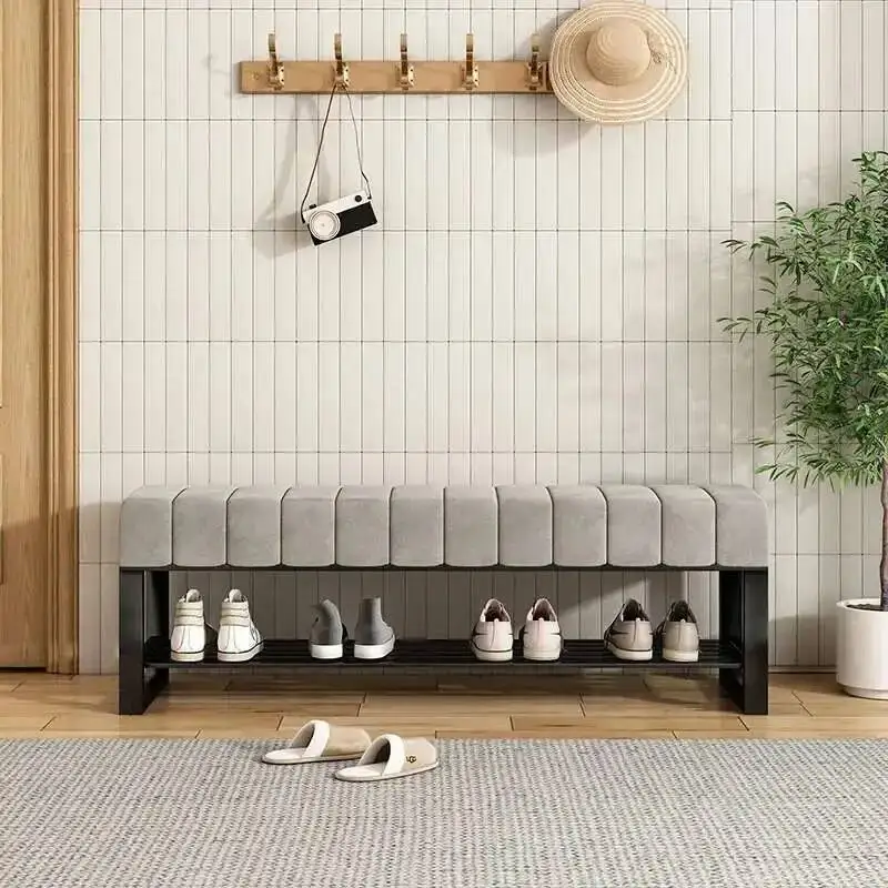 Shoe Shoe Rack Living Room Bench Show Space Saving Slim Rack Bedroom Nordic Slippers Metal Zapatero Shelves Salon Furniture