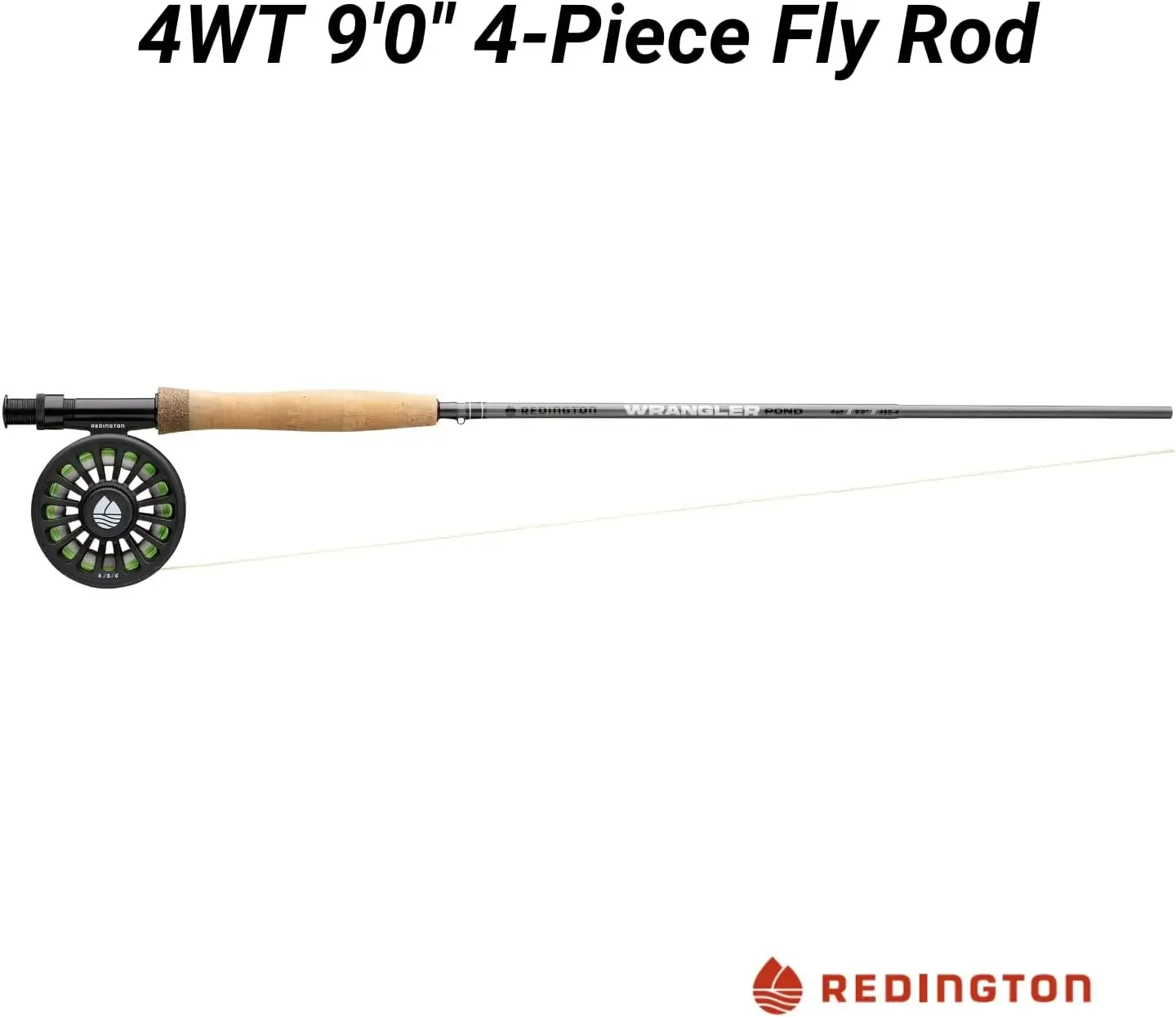 Wrangler Fly Fishing Kit, Medium Fast Action Rod, Crosswater Reel, Fly Line, Leader, & Carrying Case