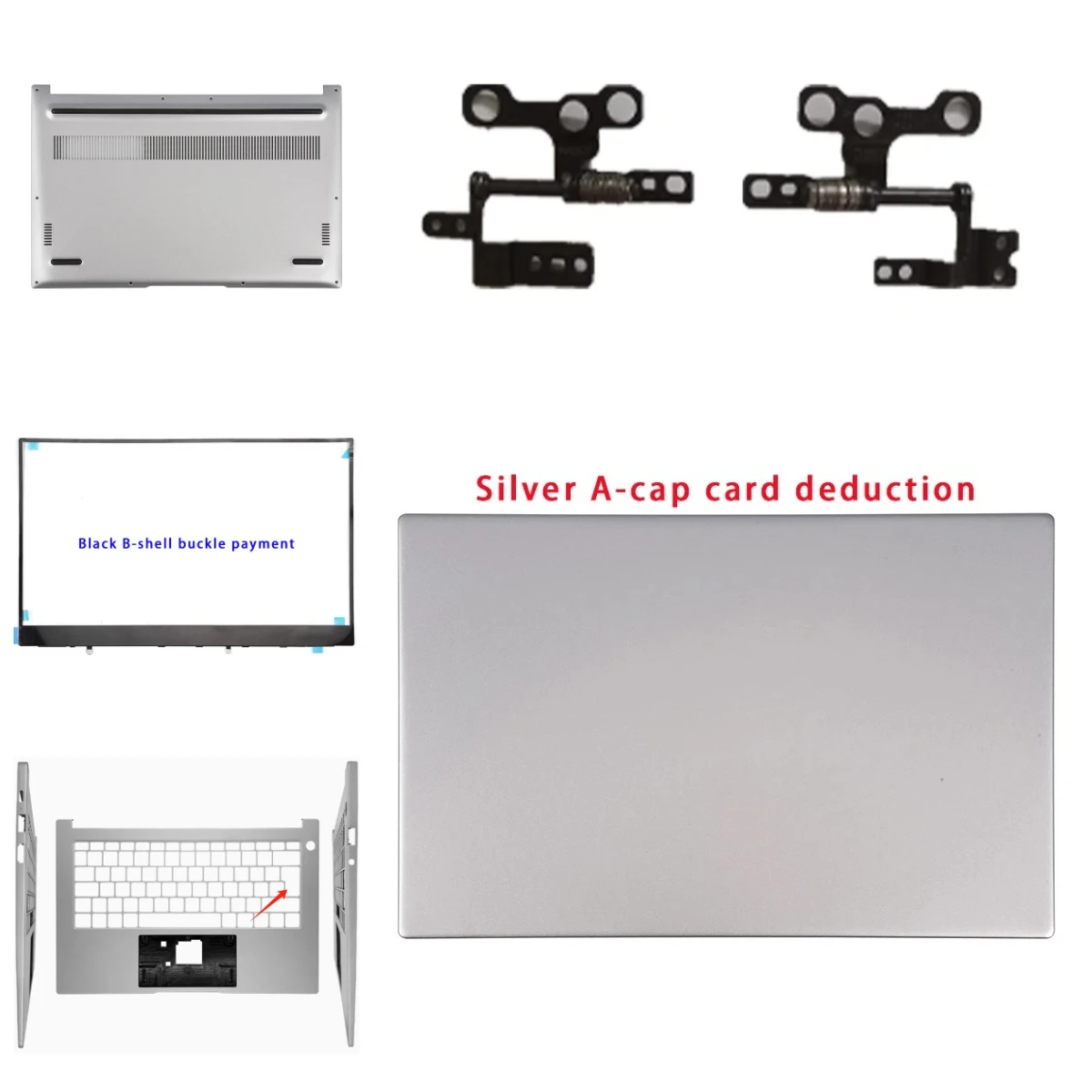 

D14, NbD-WFH9,NbB-WAH9P,NbL-WFQ9L NbDE-WFH9: Top Cover,Bezel Palm Rest Bottom Case, Hinge,Keyboard, ABCD Hinge Cove