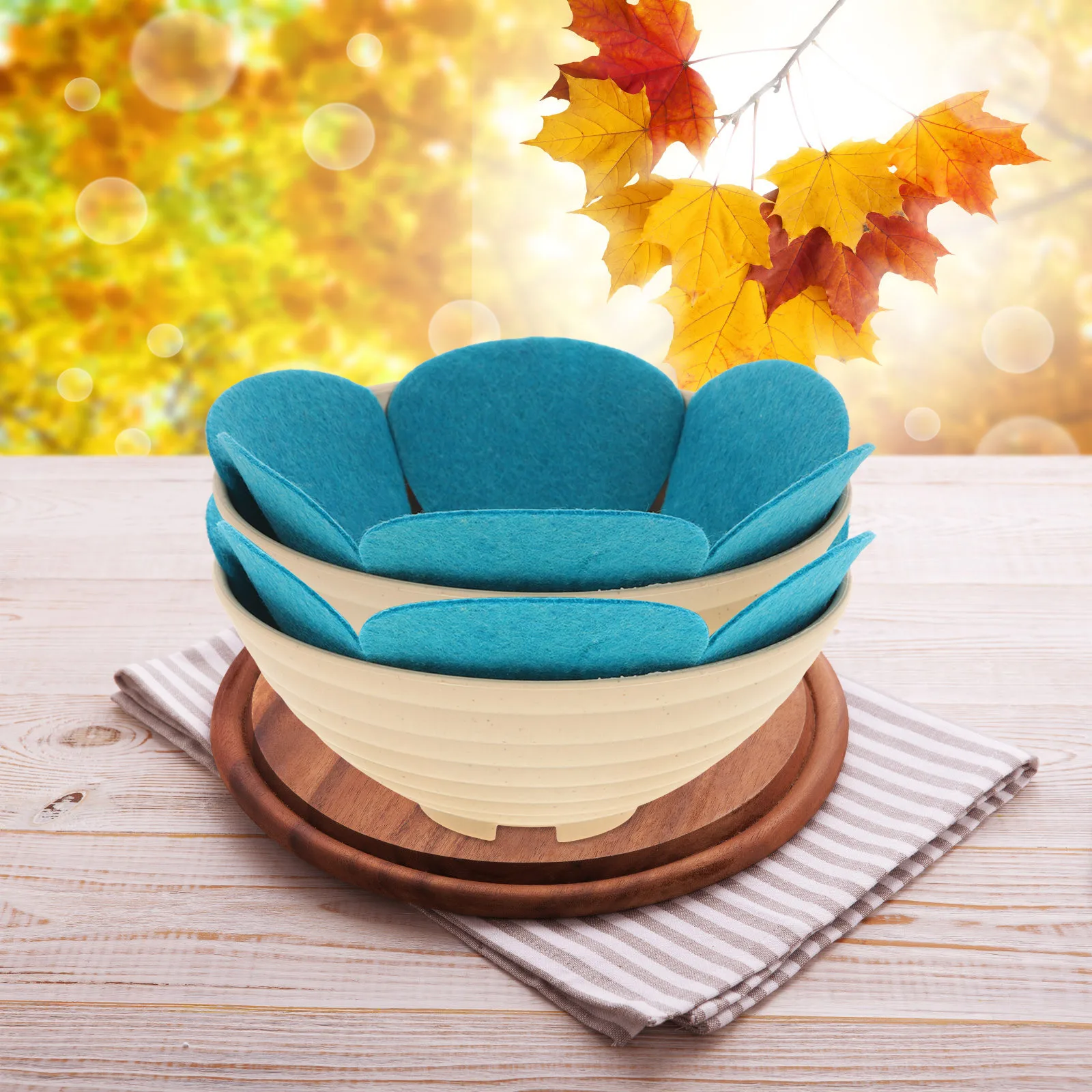 

12Pcs Pot Protectors Heat Resistant Pan Pads Nonwoven Fabric Table Mat Cookware Protectors Anti Scratch Table Heat-Resistant Mat