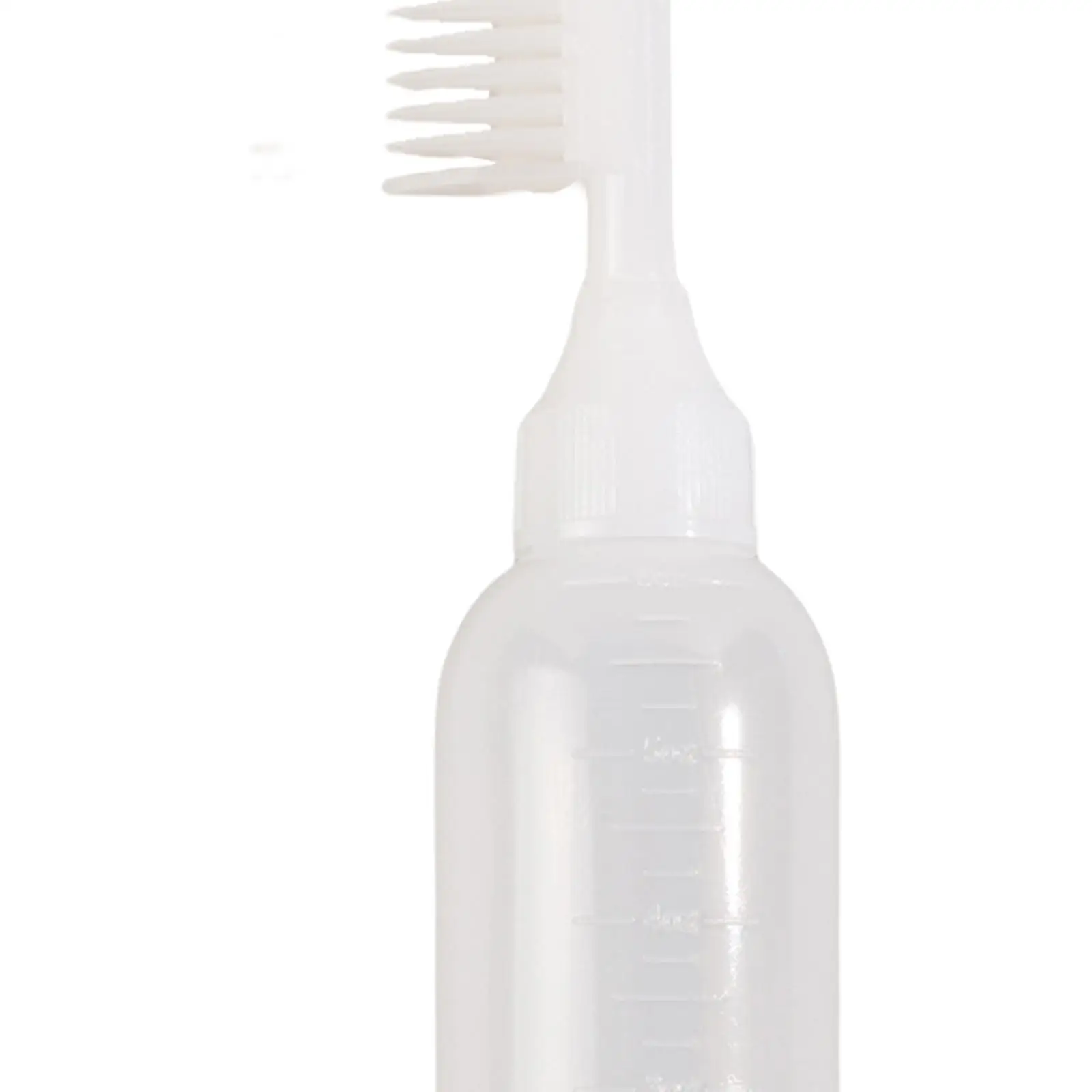 Hair Coloring Dyeing Dispensing Container with Comb Nozzle Refillable Applicator Bottle for Home or Shop