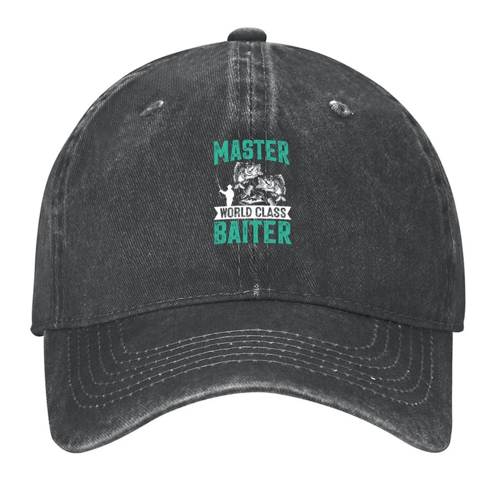 

World Class Master Baiter-funny fishing gift idea Baseball Cap birthday Icon New Hat Caps For Women Men's