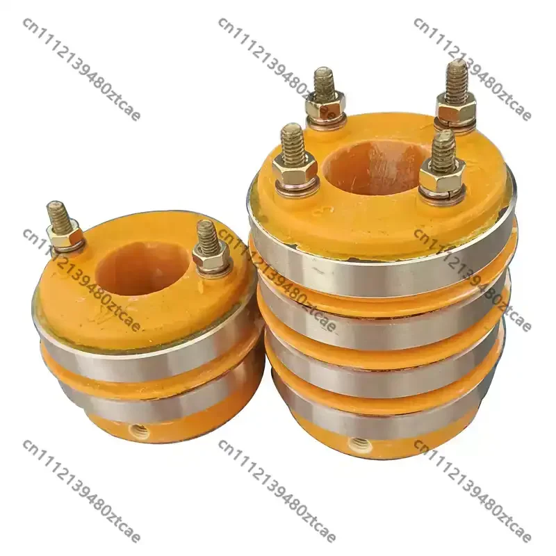 Pillow Packing Machine Parts 2/4 Circuit Slip Ring Copper Carbon Brush Holder Conductive Ring