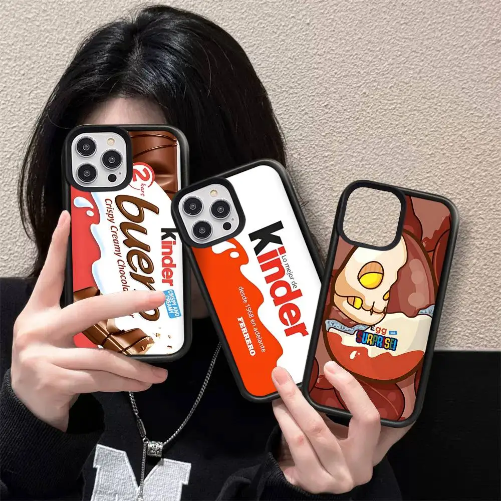 

Kids Trolly Egg K-KINDER PC+TPU Shockproof Protective Phone Case For IPhone17 14 15 16 Pro Max 13 12 11 17 Air