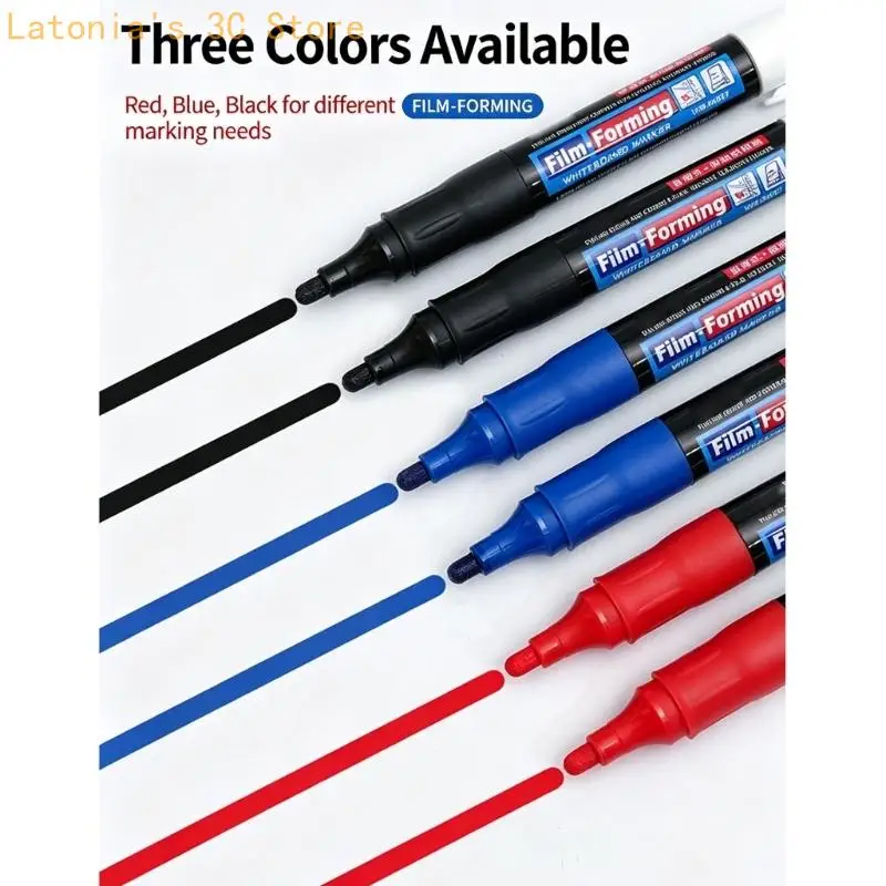 Whiteboard Marker 10 Pack for Teachers, Meetings, and Clean Board Reminders X3UB