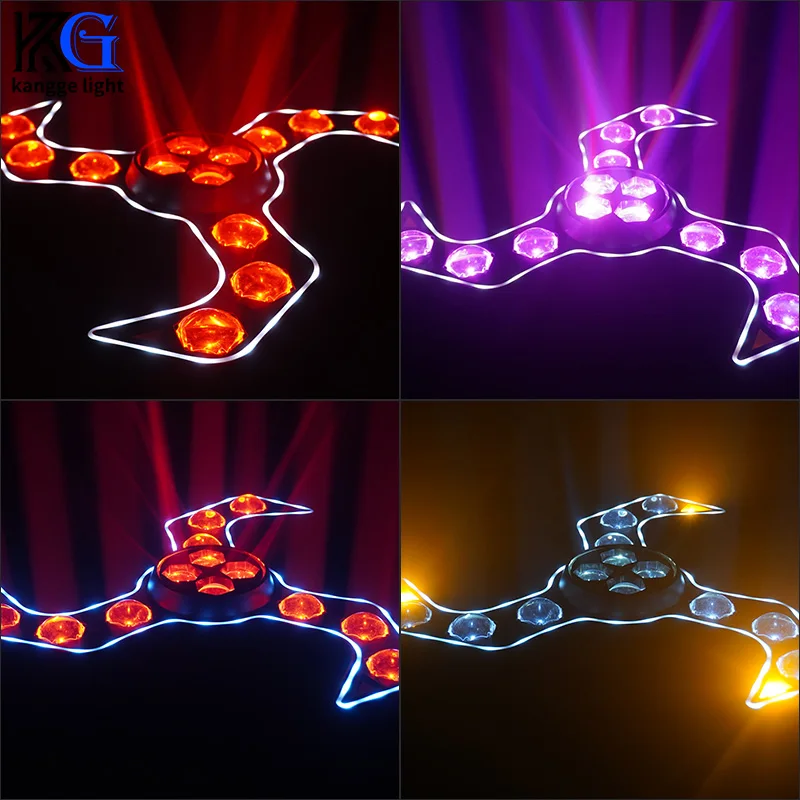 New Design RGBW Disco Moving Head Beam Light Led 4in1 120W Rotating Strobe Lamp DJ Party DMX512 Beam Light for Club Stage Bar