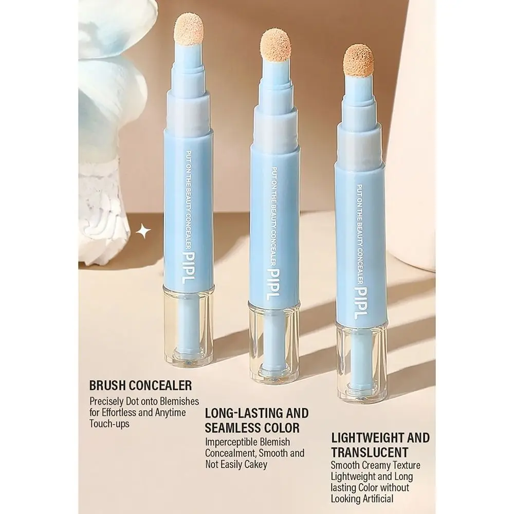 1 Uds nueva pluma correctora de PIPL brillo facial que cubre cicatriz de acné maquillaje líquido crema en polvo ligera hidratante